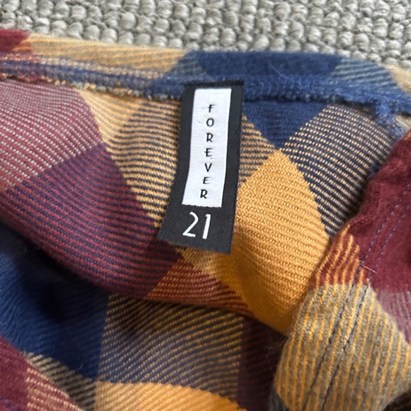 Forever 21 plaid diamond midi skirt - Picture 2 of 2